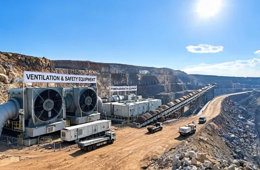 Surface mining equipment installation