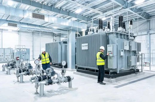 Power plant industrial support